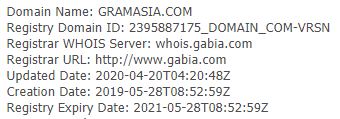 Gramasia.com domain name information