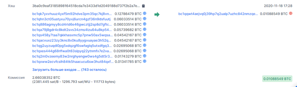 Пользователь заплатил за биткоин-транзакцию $47 000