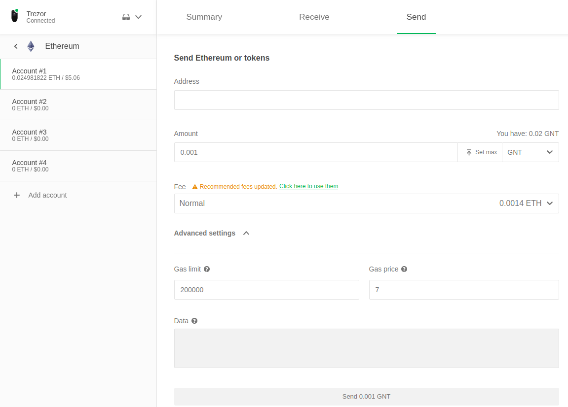 Trezor Wallet добавил нативную поддержку Ethereum, Ethereum Classic и токенов ERC-20