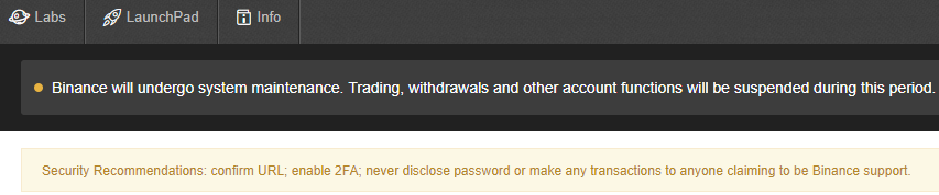 Криптовалютная биржа Binance вновь приостановила операции