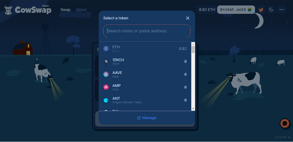 Коровы в темном лесу: обзор децентрализованной биржи CowSwap