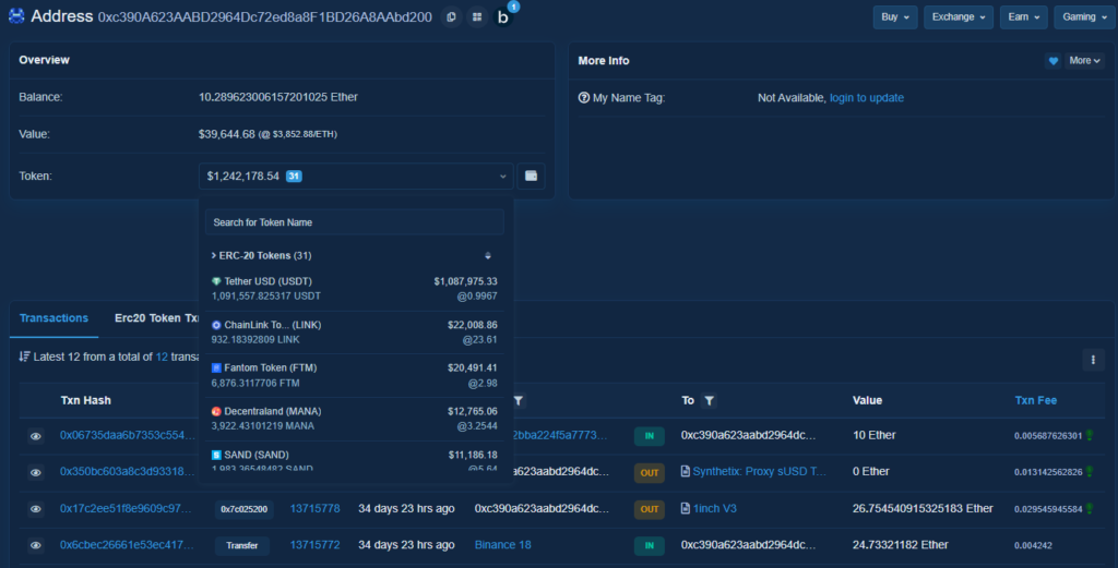 Tether заблокировала адрес с криптоактивами стоимостью более $1 млн