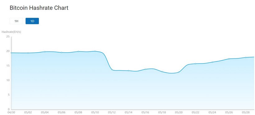В Poolin назвали причины роста хешрейта биткоина