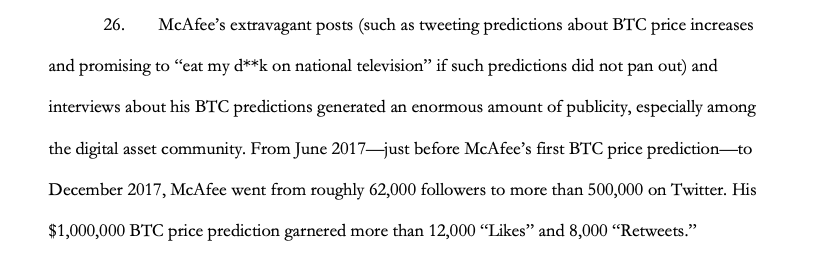 SEC подала в суд на Джона Макафи. Его уже арестовали