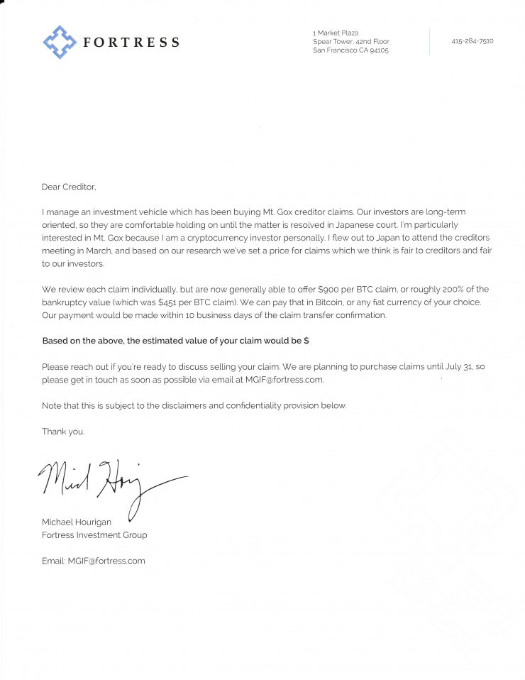 Претензии кредиторов Mt.Gox купят по $900 за биткоин