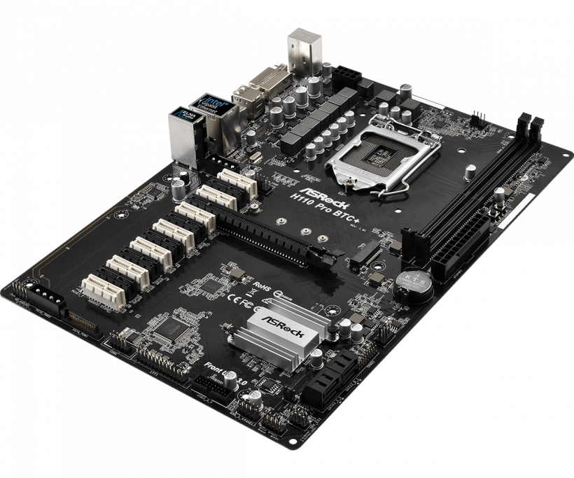 ASRock выпустила материнскую плату для майнинга с 13-ю разъемами для видеокарт
