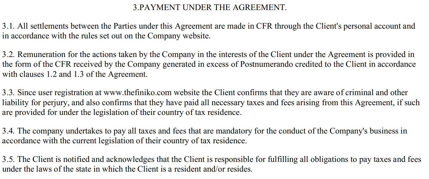 Пирамида «Финико» приостановила выплаты и потребовала персональные данные пользователей