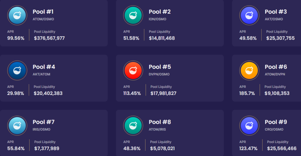 Объем ликвидности в DeFi-экосистеме Osmosis превысил $1 млрд