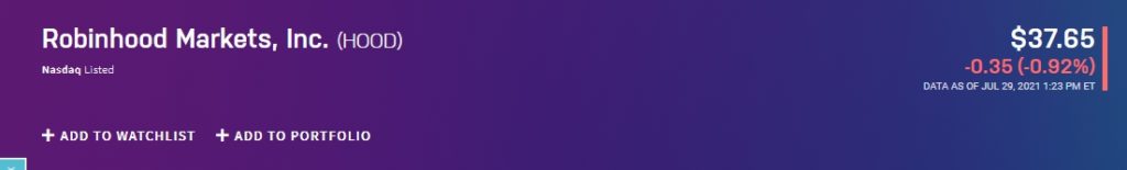 Акции Robinhood начали торговаться на Nasdaq. Оценка компании составила $32 млрд