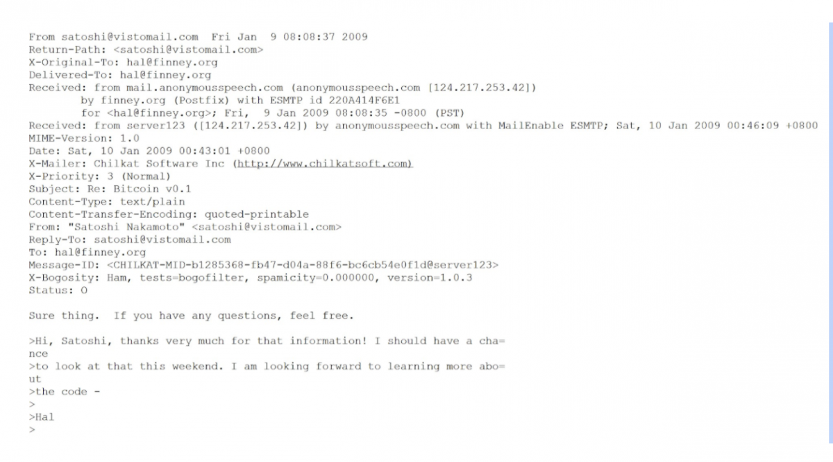 Неизвестные ранее письма Сатоши Накамото добавили еще одну загадку в историю биткоина