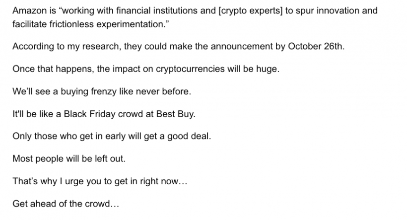 Джеймс Алтучер: Amazon начнет принимать биткоин в октябре 2017 года