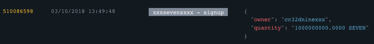 Разработчики EOS-приложения списали миллиард токенов SEVEN, зачисленных по ошибке