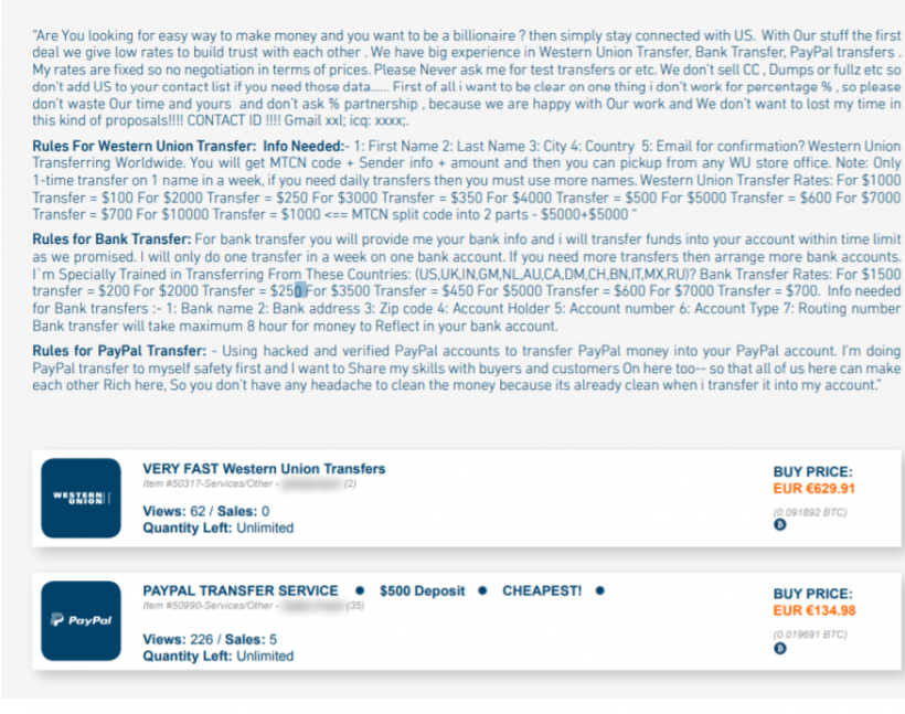 Исследование: в даркнете стоимость похищенного из банка $1 составляет $0,1 в BTC