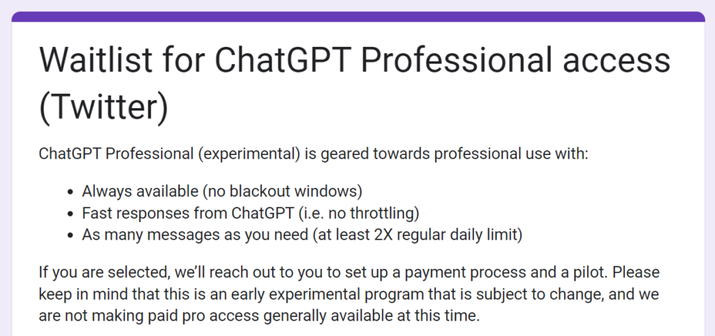 Описание преимуществ OpenAI ChatGPT Professional.