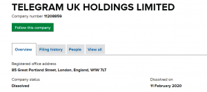 Павел Дуров ликвидировал две связанные с Telegram компании