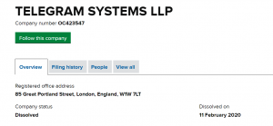Павел Дуров ликвидировал две связанные с Telegram компании