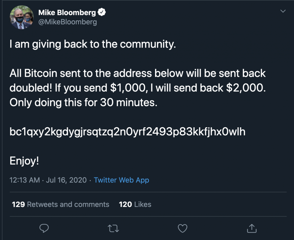 Неизвестные взломали Twitter-аккаунты Чанпэна Чжао, Илона Маска, Джеффа Безоса и Билла Гейтса