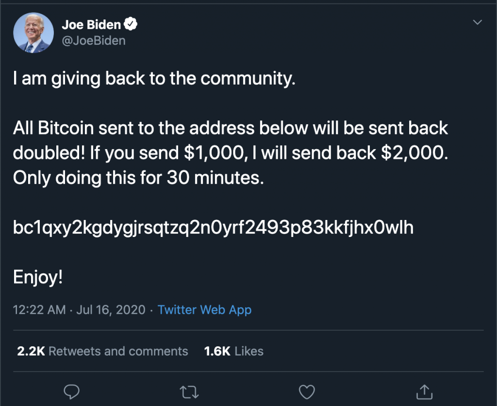 Неизвестные взломали Twitter-аккаунты Чанпэна Чжао, Илона Маска, Джеффа Безоса и Билла Гейтса