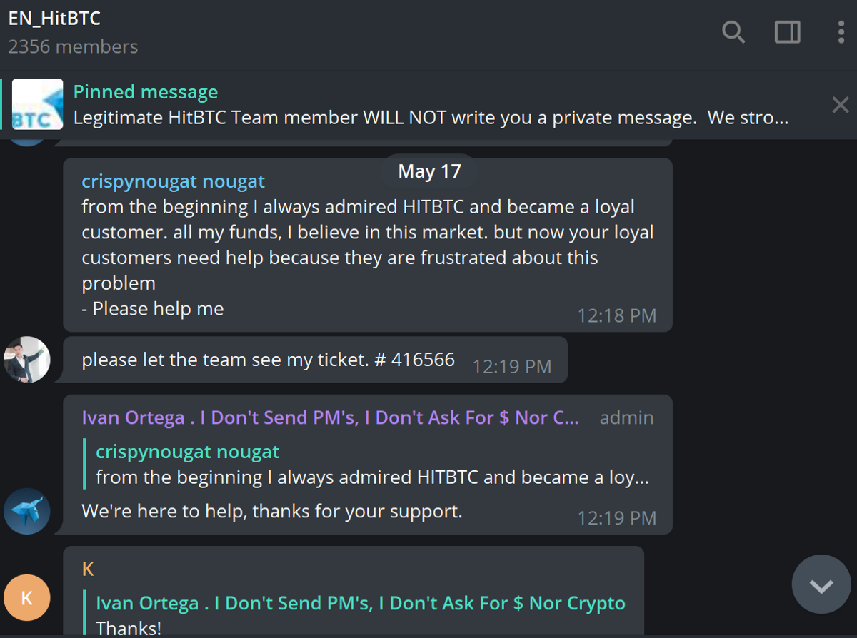 Пользователи биткоин-биржи HitBTC жалуются на трудности с выводом средств