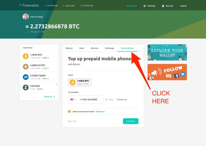 Сервис Bitrefill объявил об интеграции с кошельком Freewallet