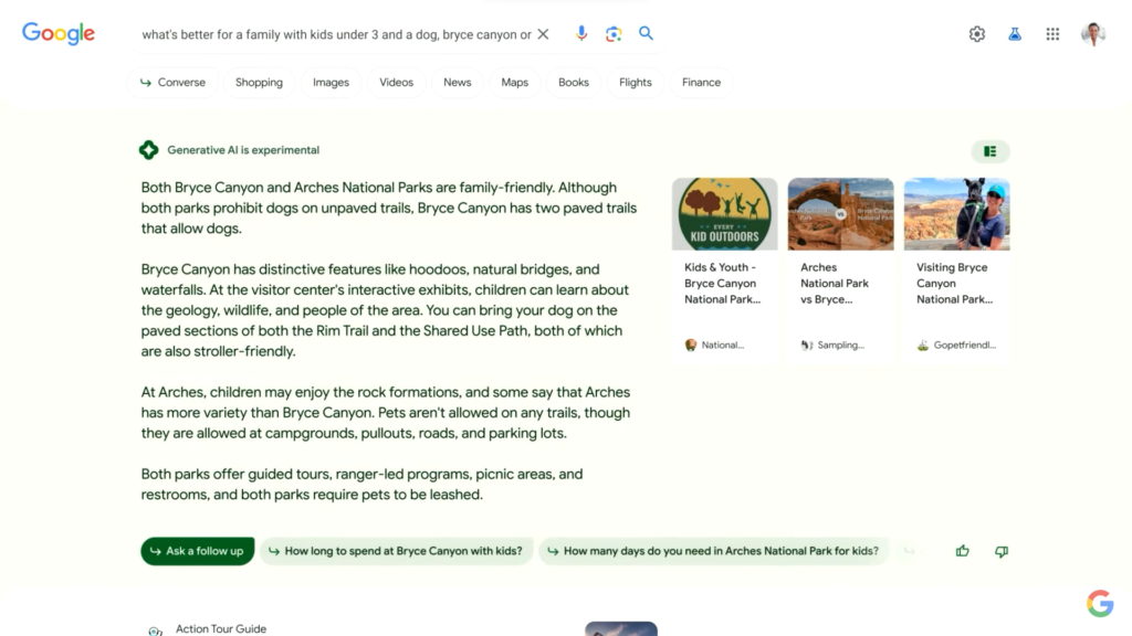Генеративный ИИ в «Google Поиске»