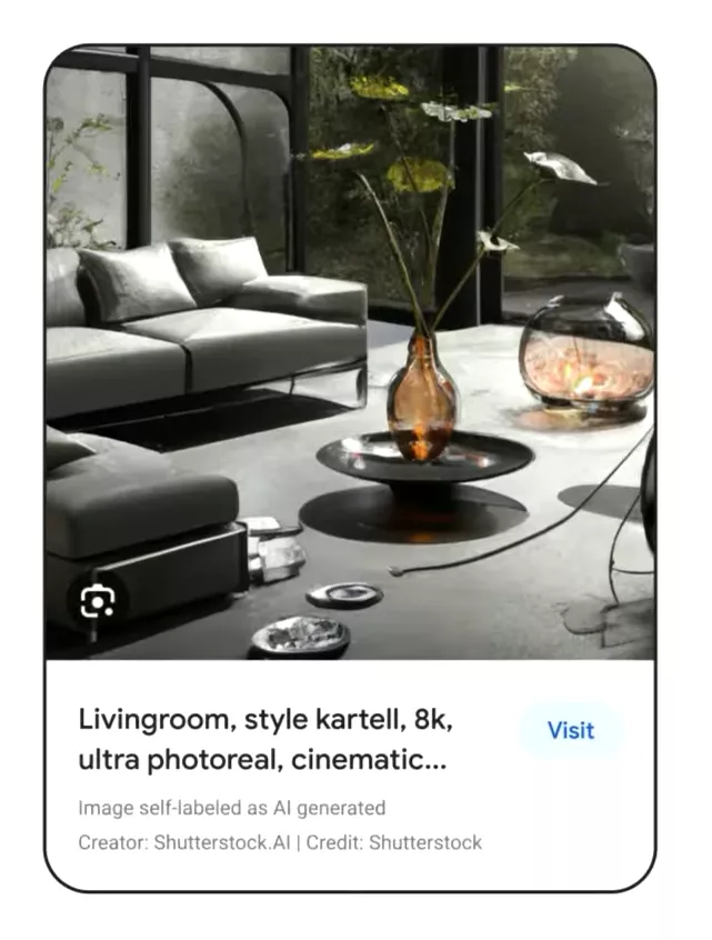 Указание ИИ в качестве автора изображения