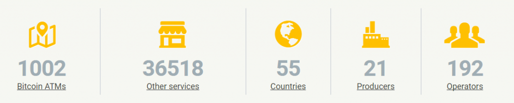 В мире насчитывается уже тысяча биткоин-банкоматов