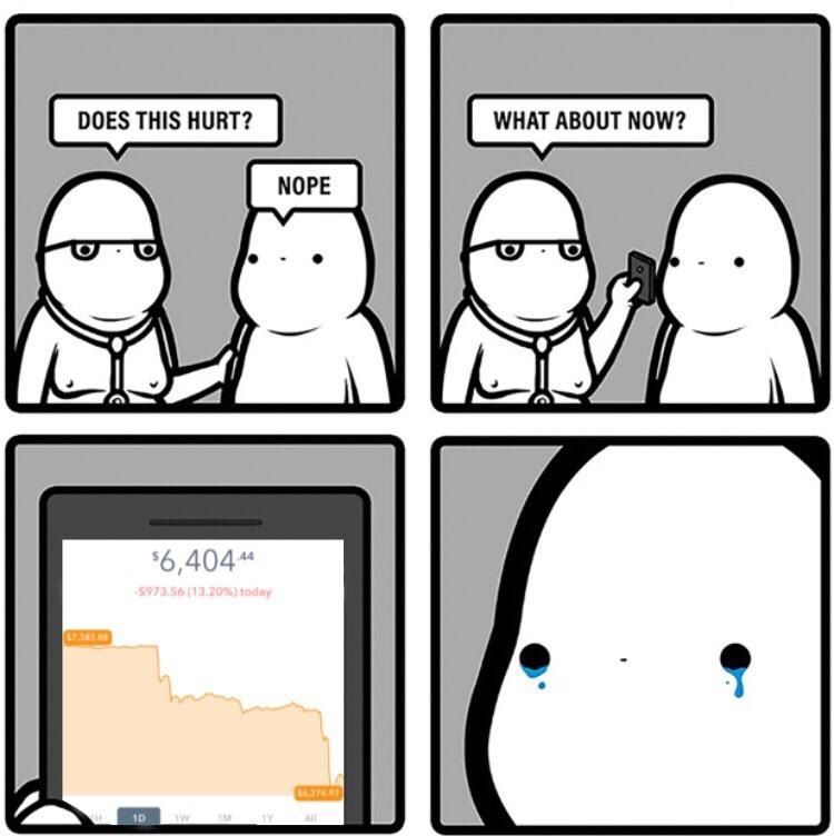 «Коснется» только китов, а нам п****ц: биткоин падает, криптосообщество шутит