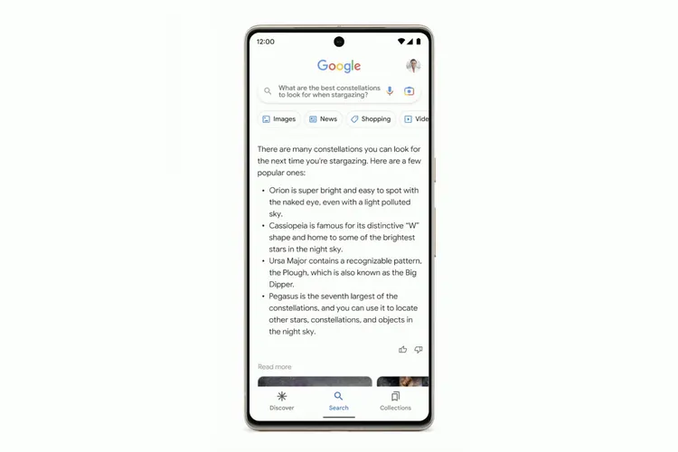 Демонстрация функции NORA от Google