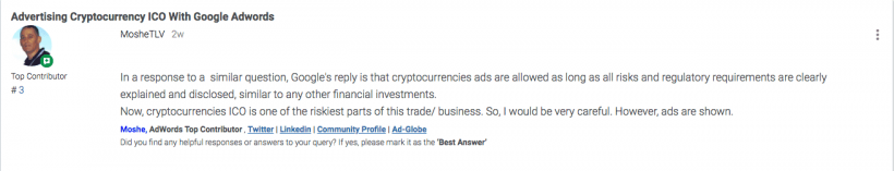 СМИ: Google может запретить рекламу криптовалют и ICO под давлением ФБР