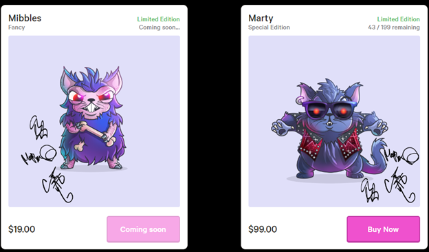 Создатель CryptoKitties выпустил двух «криптокотят» по образам рок-группы Muse