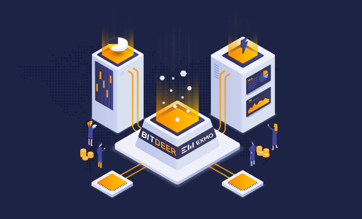 Платформа для IP-шеринга BitDeer объявила о партнерстве с криптобиржей EXMO