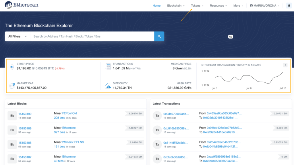 Что такое Etherscan?