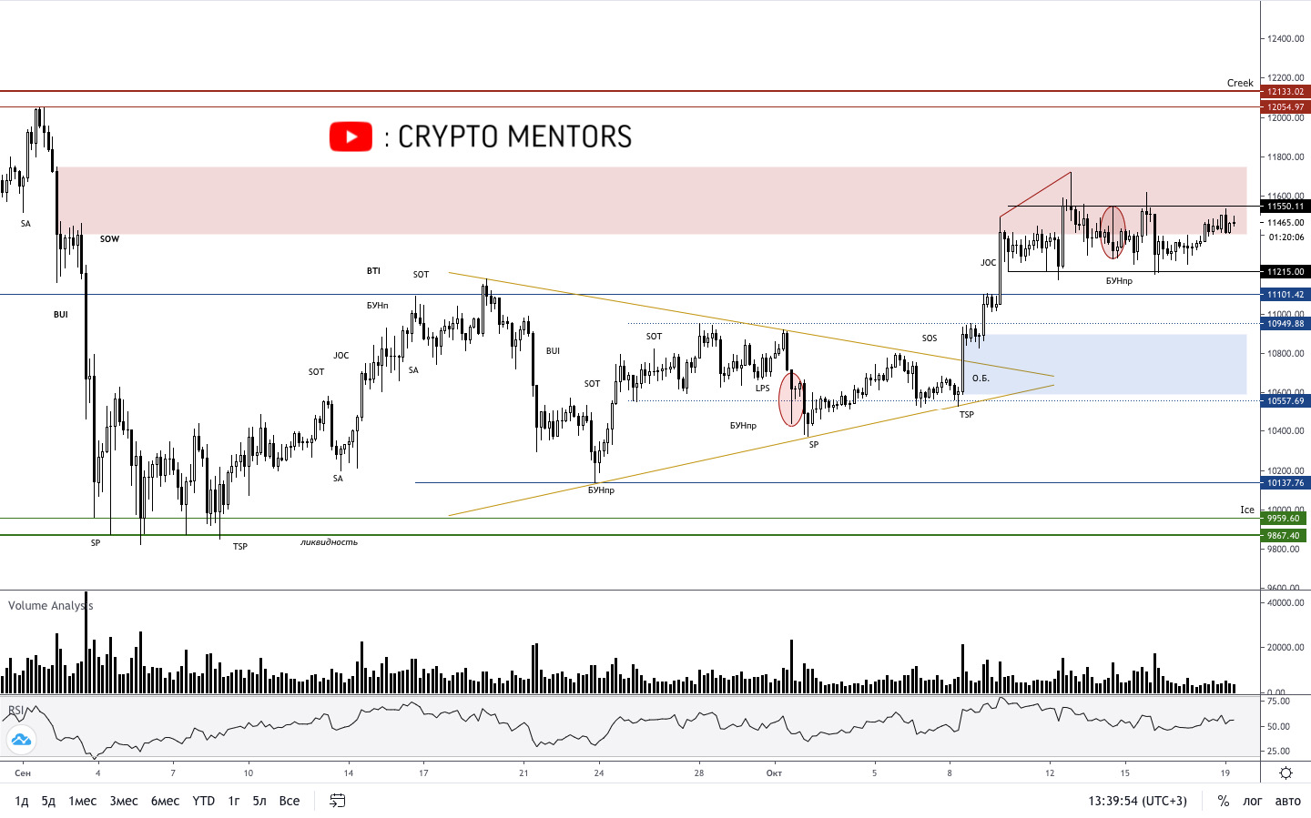 Трейдер назвал важный уровень сопротивления для роста биткоина к $12 000