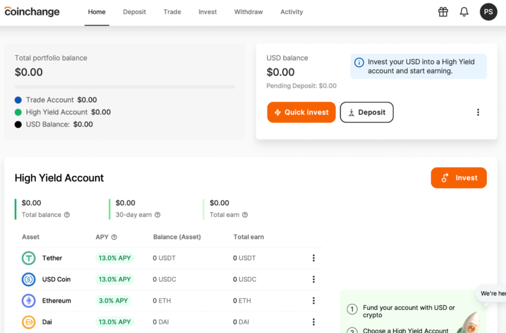 Как выжать максимум пассивного дохода из стейблкоинов: обзор платформы Coinchange