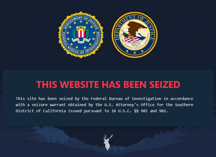 ФБР изъяло домен Deer.io: владелец сайта торговал персональными данными за биткоины
