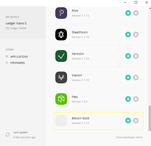 В аппаратные кошельки Ledger добавлена поддержка Bitcoin Gold