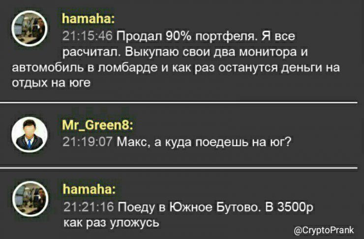 Клуб успешных людей: тут повсюду графики, падающий биткоин и нулевой профит
