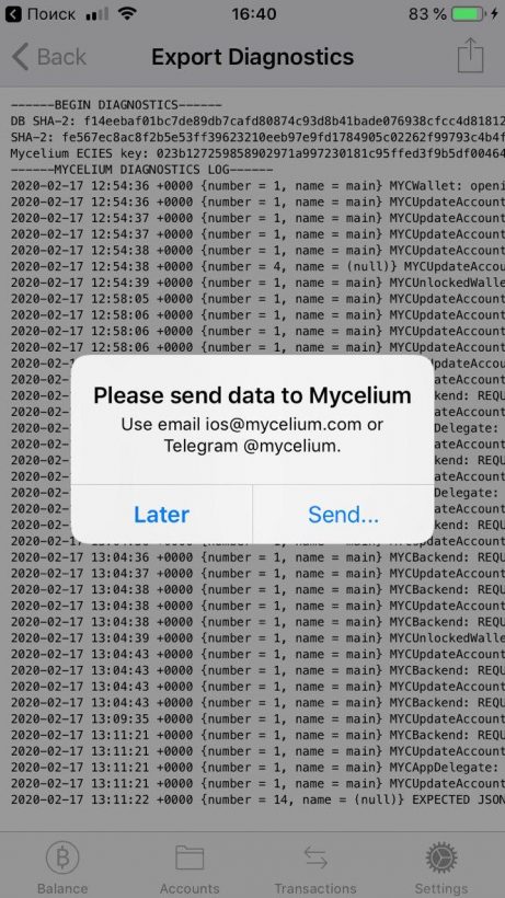 Mycelium советует отказаться от iOS-кошелька: баги в нем косвенно привели к краже $3300 в биткоинах