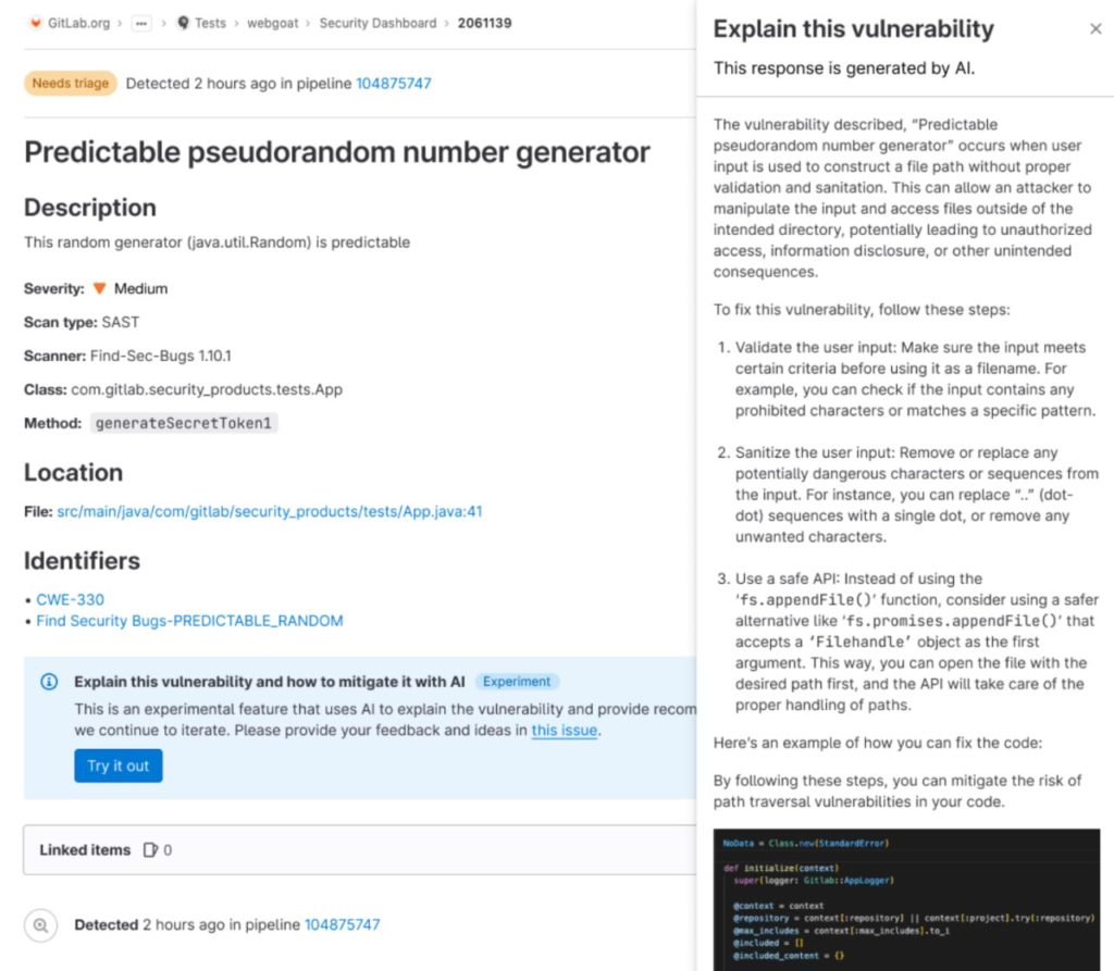 Демонстрация помощника в поиске уязвимостей