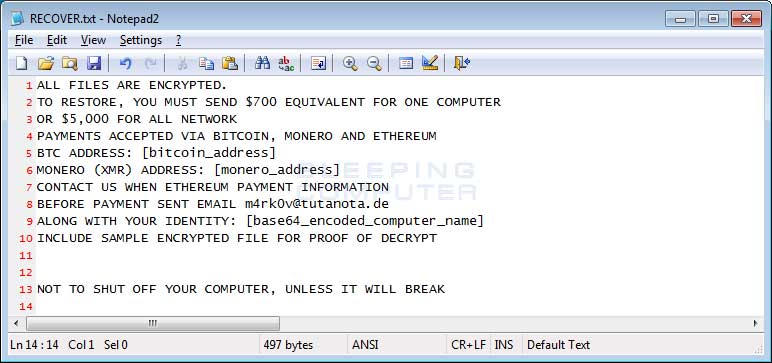 Найден «самый честный» вирус-вымогатель, принимающий Ethereum