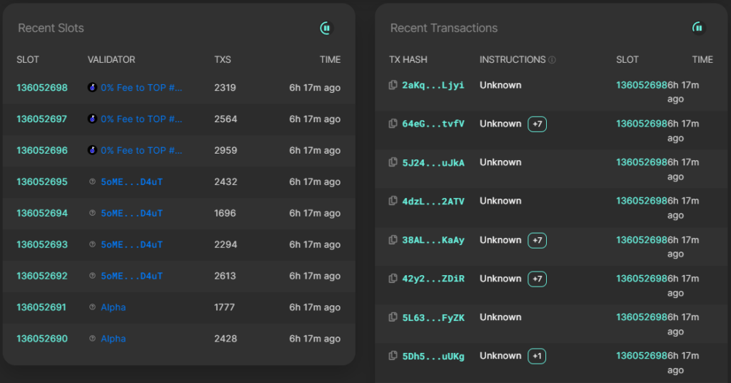 В Solana произошел сбой из-за ошибки в обработке нишевых транзакций
