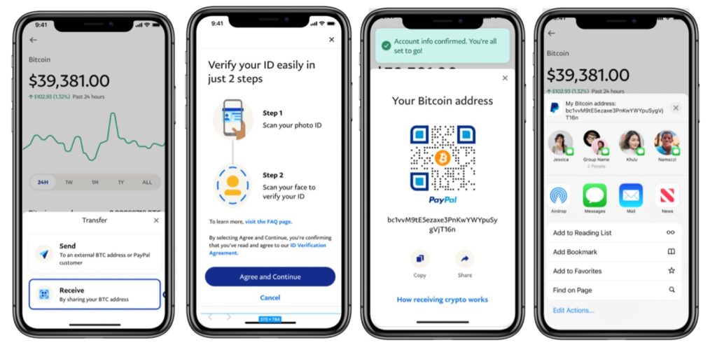 PayPal добавила опцию вывода биткоина и других криптовалют на сторонние кошельки